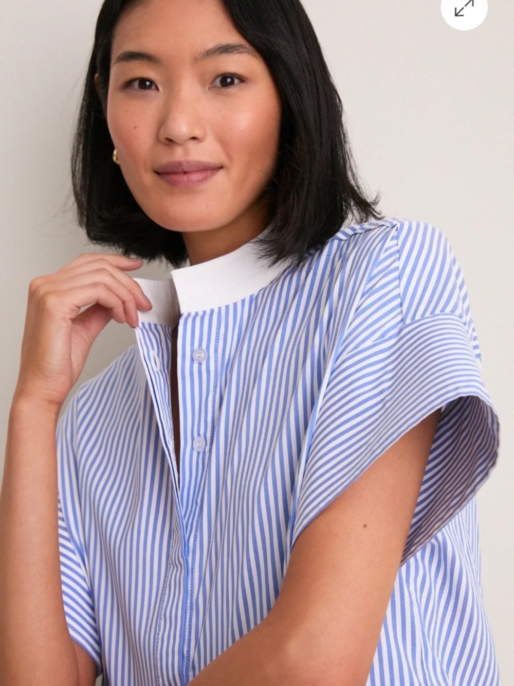 Tuckernuck - Blue Stripe Sofia Shirt - Picture 2 of 5